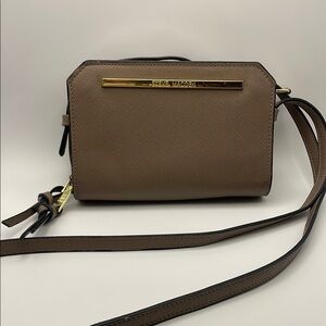 Steve Madden Tan Crossbody Bag with Gold Accents